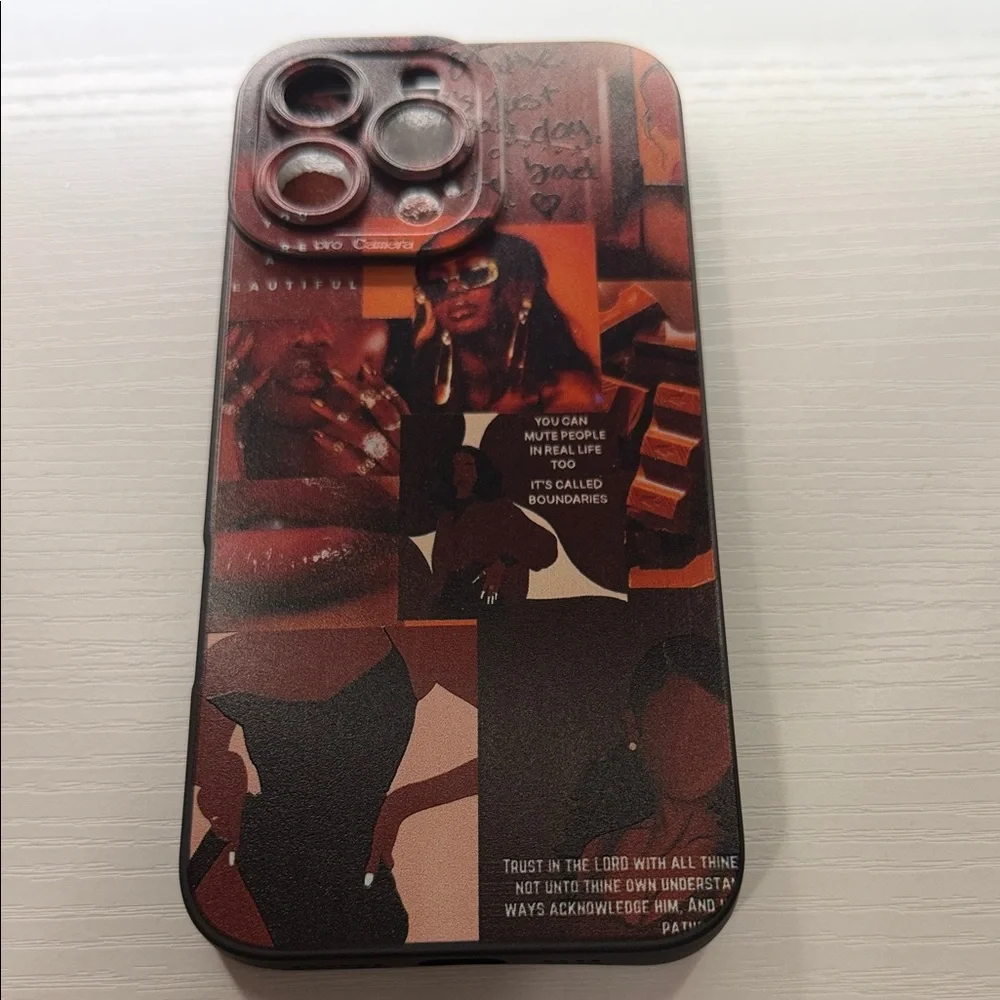 Stylish Black and Red Phone Case